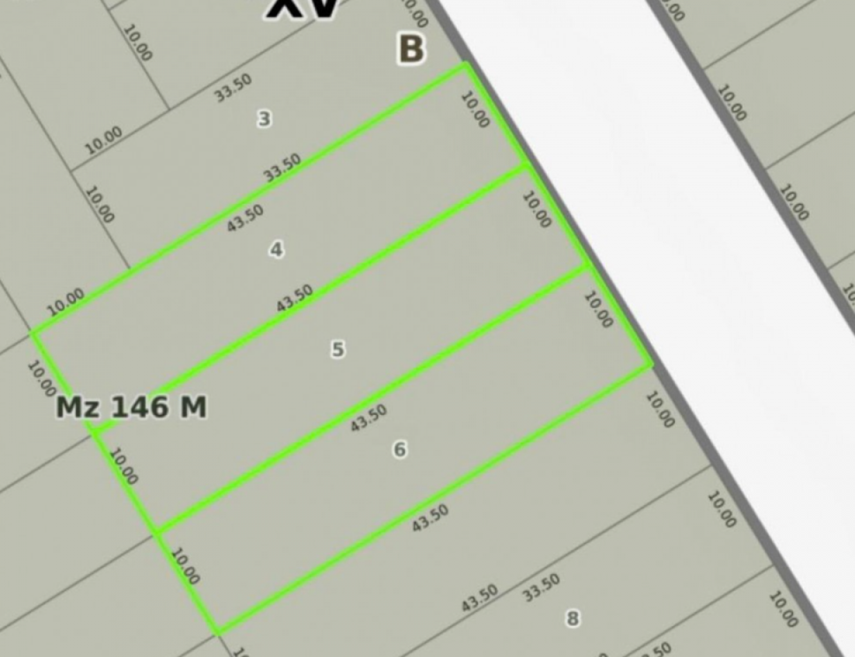 EXCELENTE OPORTUNIDAD TRES LOTES 